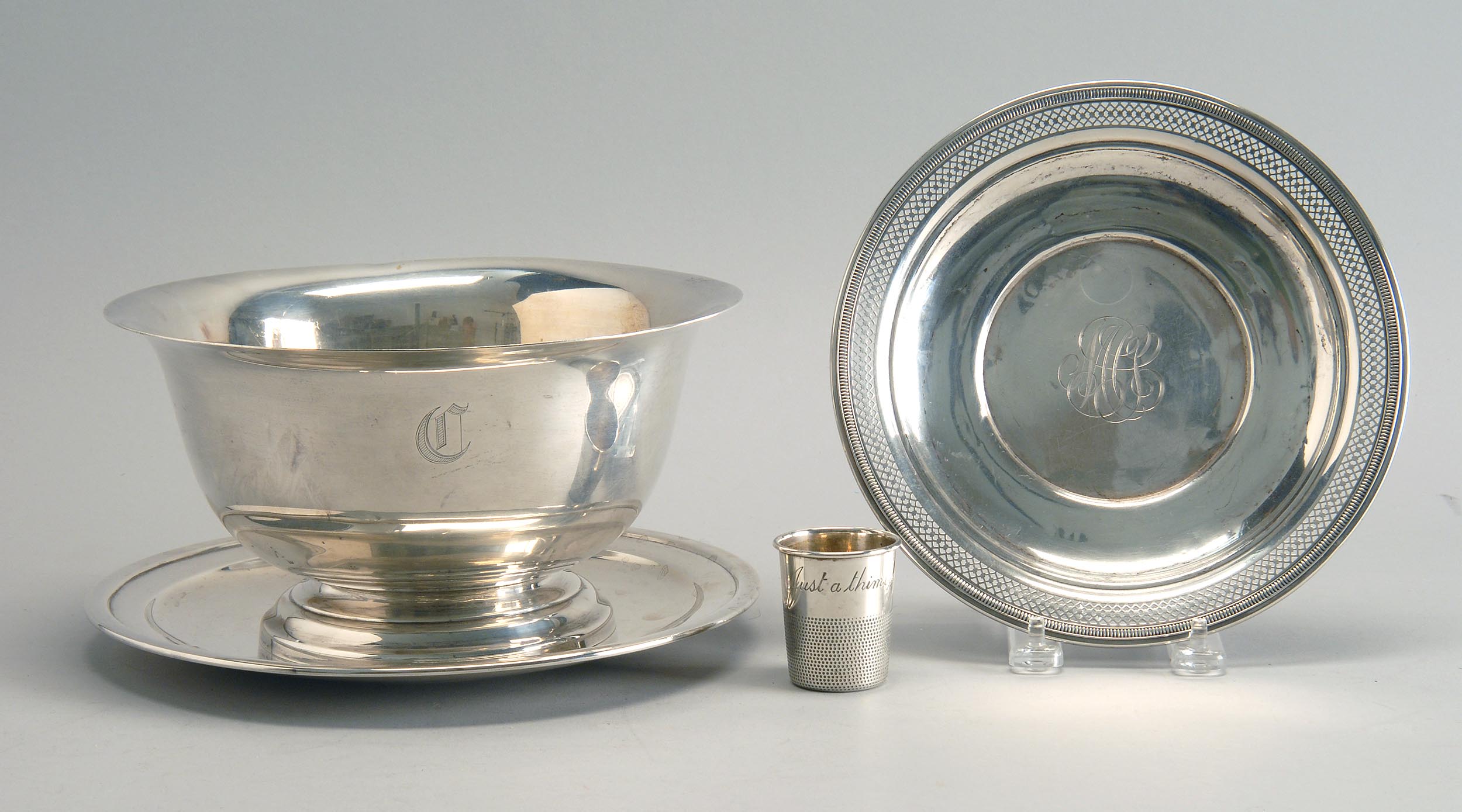 Appraisal: STERLING SILVER PAUL REVERE-STYLE BOWL BY WEBSTER CO OF NORTH