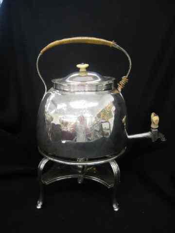 Appraisal: English Sterling Kettle on Stand hallmarked '' tall overall replaced