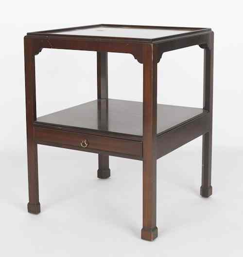 Appraisal: Saybolt Cleland mahogany end table h w