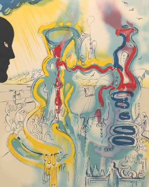 Appraisal: SALVADOR DALI SPANISH - x image x sheet Les mysteres