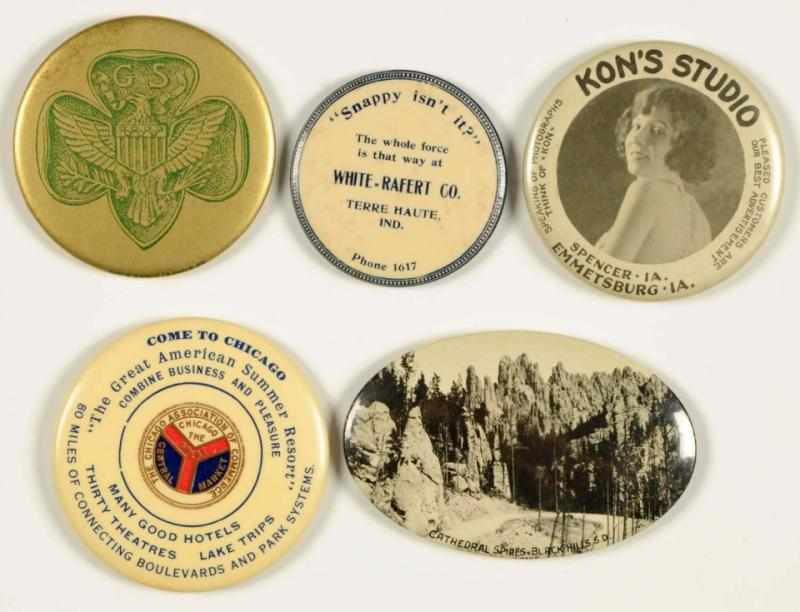 Appraisal: Lot of Assorted Pocket Mirrors Condition Near Mint Size Largest