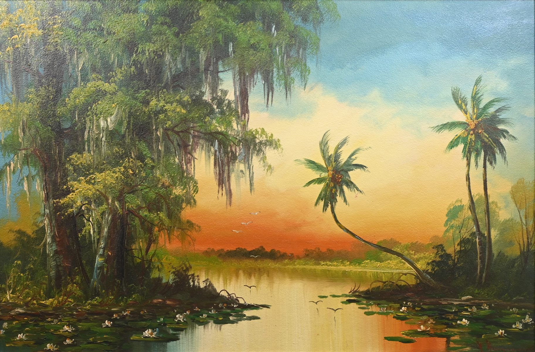 Appraisal: BARANOWSKI Albin American Russian - Florida River Sunset Oil Board