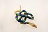 Appraisal: BROOCH - K yellow gold and enamel snake brooch set