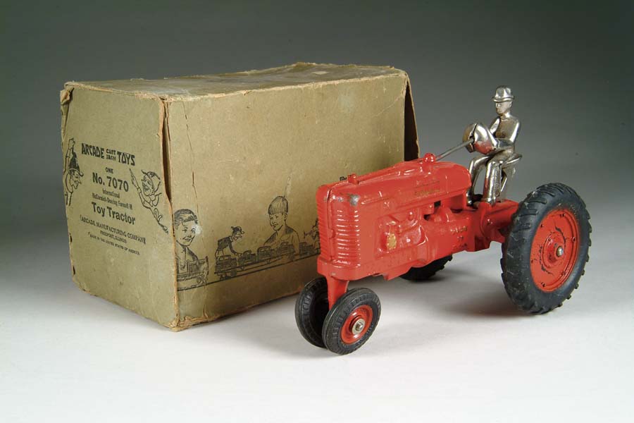 Appraisal: RED FARMALL TRACTOR IN OB BY ARCADE Tractor painted red