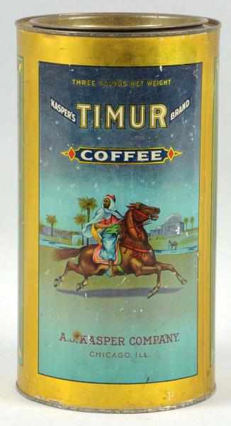 Appraisal: Timur Coffee -Pound Can Only light to moderate wear marks