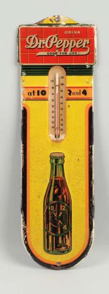 Appraisal: Dr Pepper - - Tin Thermometer This Dr Pepper thermometer