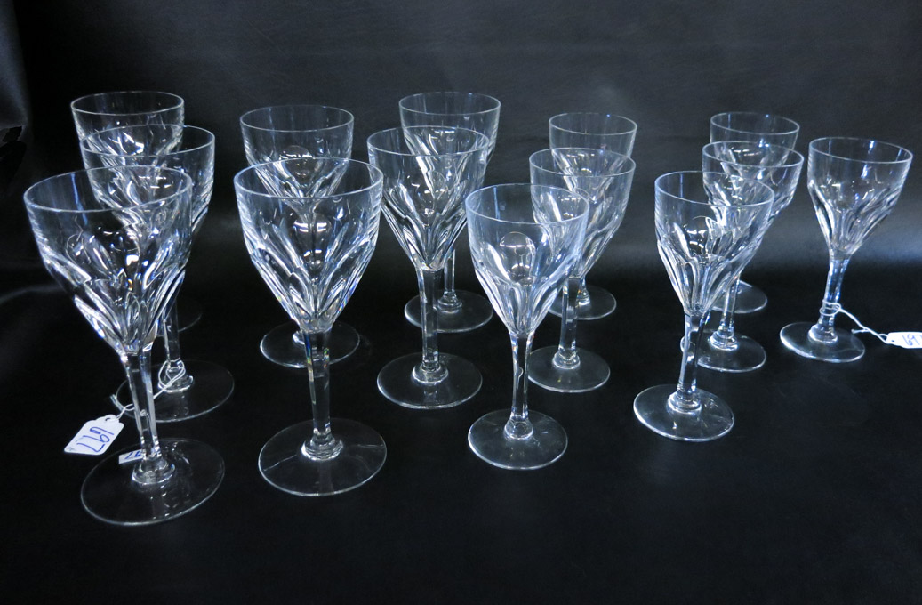 Appraisal: SET OF FOURTEEN ST LOUIS BRISTOL STEMWARE comprised of water