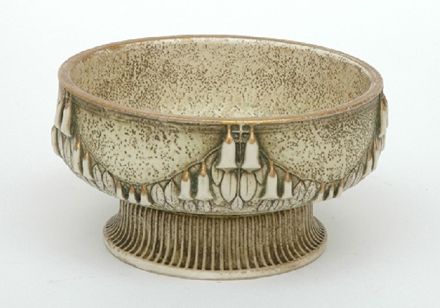 Appraisal: A ROYAL VIENNA STONEWARE BOWL In the Viennese Secessionist taste