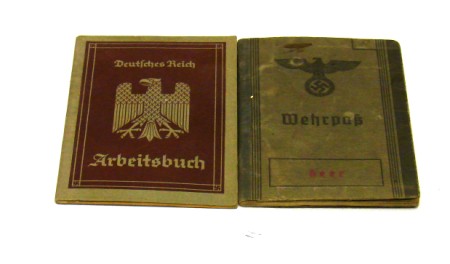 Appraisal: Lot consists of German WWII Wehrpass booklets