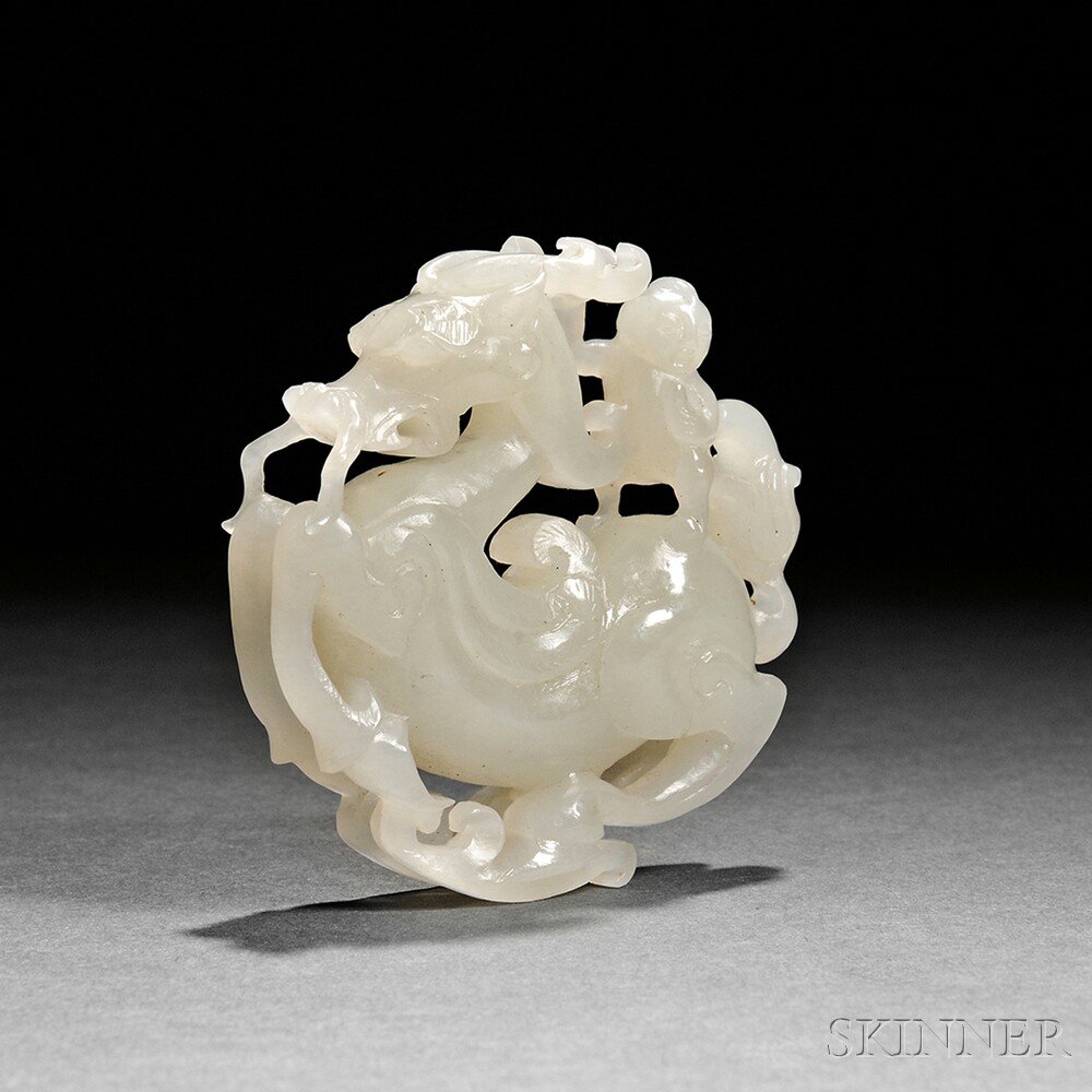 Appraisal: Jade Carving of the Heavenly Horse Tianma China with a