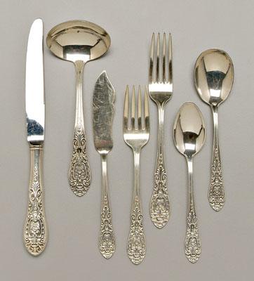 Appraisal: Esterling sterling flatware pieces Southern Grandeur pattern no monograms oz