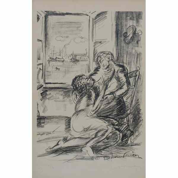 Appraisal: Lovers Before a Window by Emile Othon Friesz Emile Othon