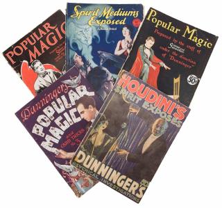 Appraisal: Pulps Group of Magic Pulps by or on Houdini Dunninger