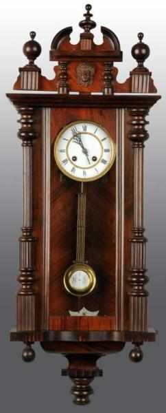 Appraisal: Ornate German Time Strike Wall Clock Description Has pendulum and