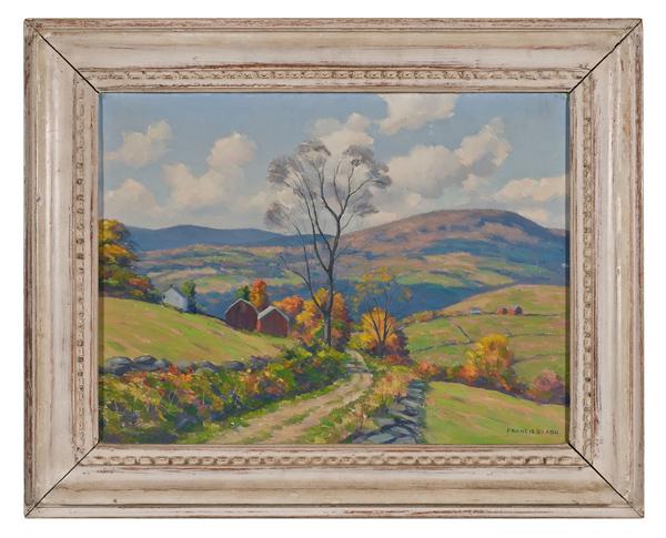 Appraisal: FALL LANDSCAPE ROXBURY BY FRANCIS DIXON AMERICAN NEW YORK -