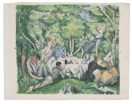 Appraisal: PAUL C ZANNE after D jeuner sur l'Herbe Color lithograph