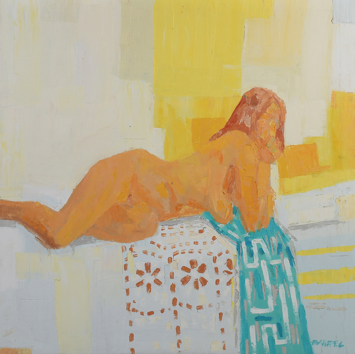 Appraisal: BOTTI Italo American - Female Nude Oil Canvas '' x