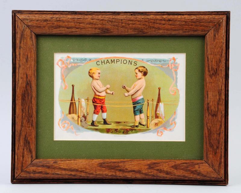 Appraisal: Champions Cigar Box Label This Champions cigar box label is