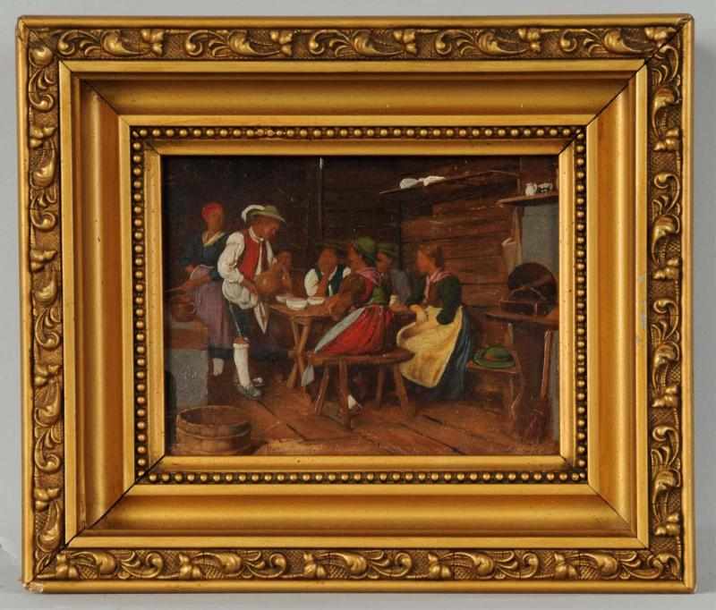 Appraisal: Oil on Board Painting by Defregger Description Franz Defregger Austrian