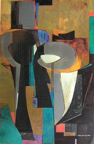 Appraisal: Isa van der Zee Dutch born Untitled Abstract n d