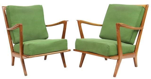 Appraisal: lot of Italian mid-century modern armchairs in the manner of