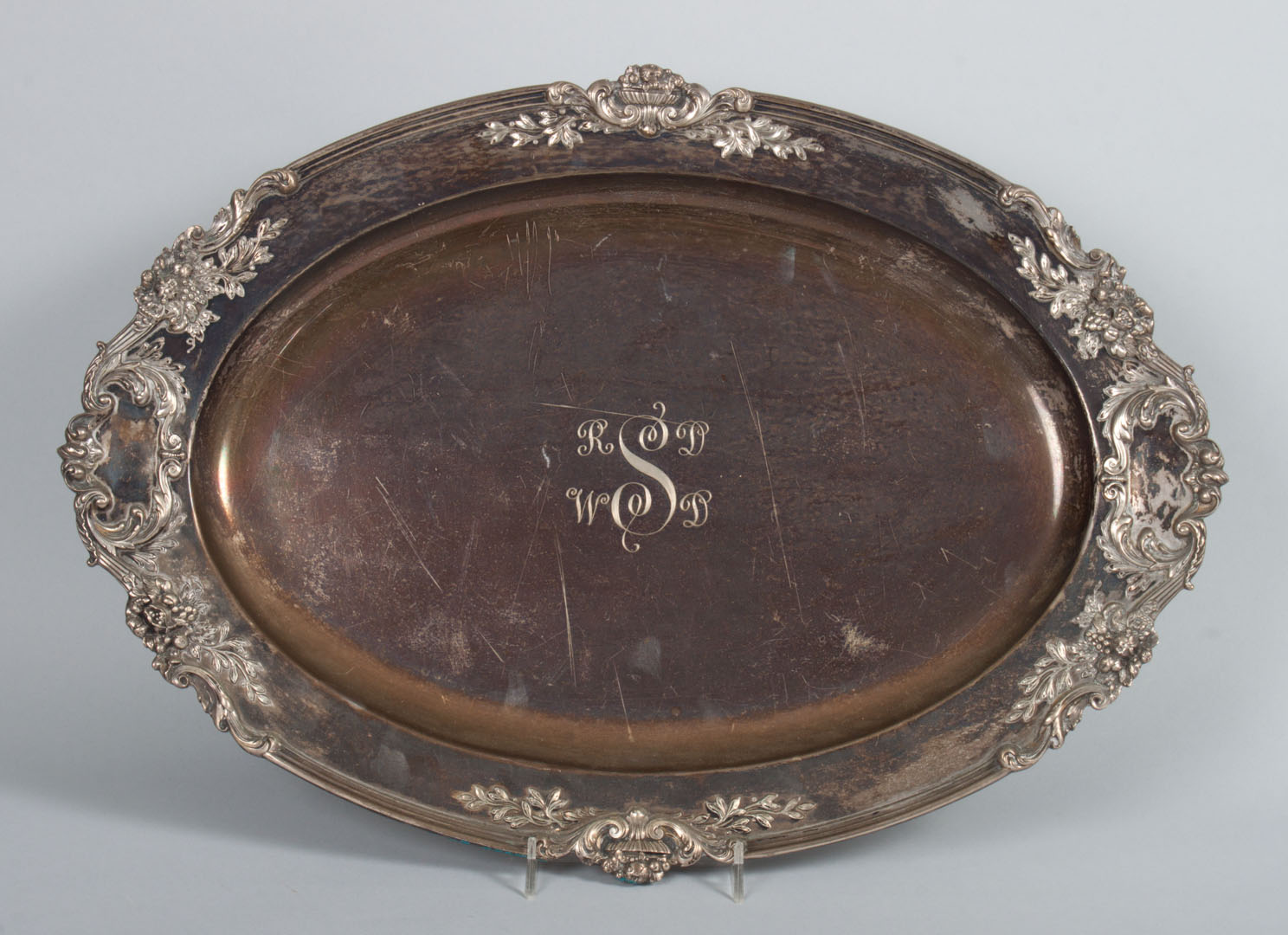 Appraisal: Reed Barton Francis I sterling oval tray in W x