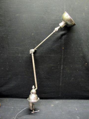 Appraisal: Stainless Steel Industrial Style Extension Lamp From a Long Island