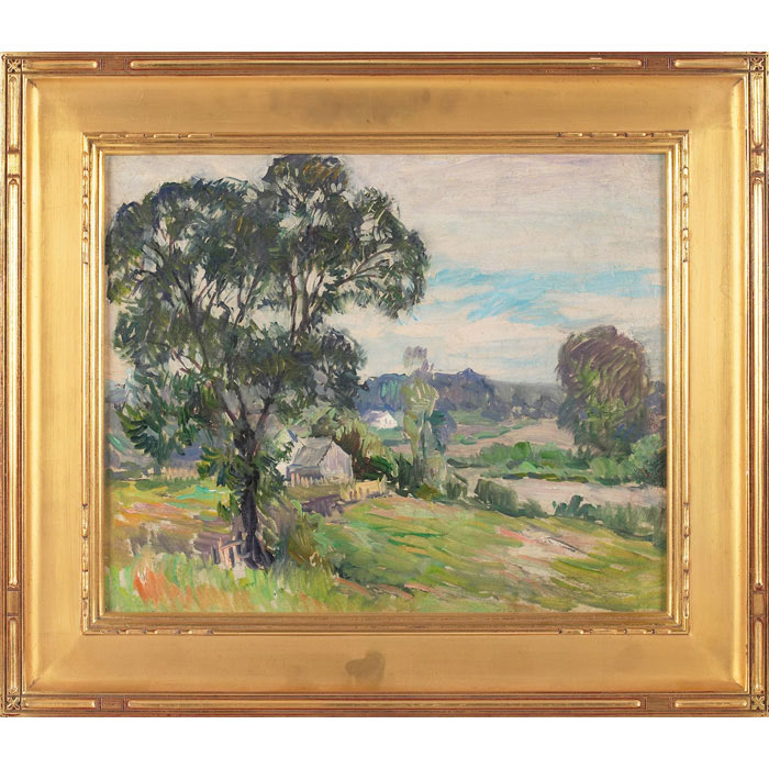 Appraisal: John William Vawter American - Summer Landscape c oil on