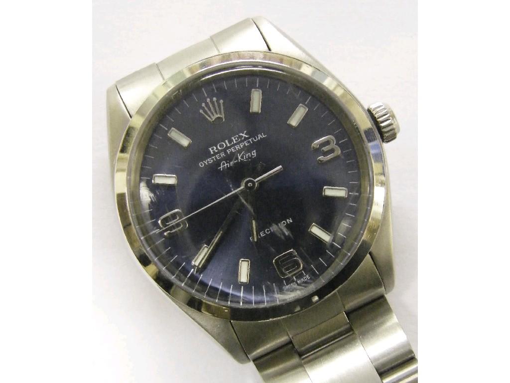 Appraisal: - -A Rolex Oyster Perpetual Airking stainless steel gentleman's bracelet