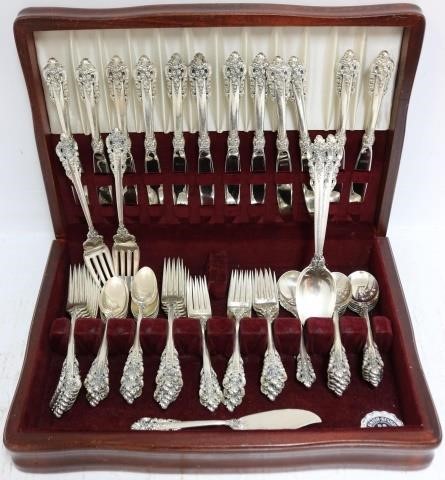 Appraisal: PIECE GRAND BAROQUE STERLING SILVER FLATWARESET SERVICE FOR BY WALLACE