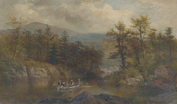 Appraisal: James Brade Sword American - The Narrows at Lake George