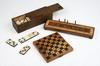 Appraisal: GAMES - Three th C wooden game boards - Tunbridgeware