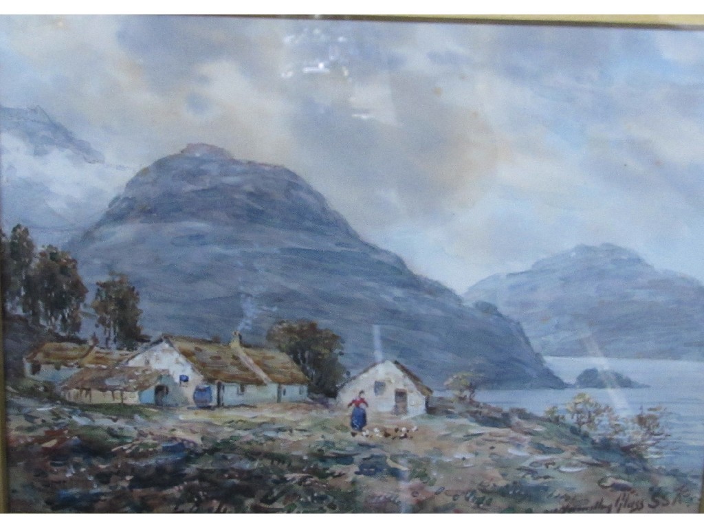 Appraisal: J HAMILTON GLASS Pair of watercolour Highland Landscapes both signed