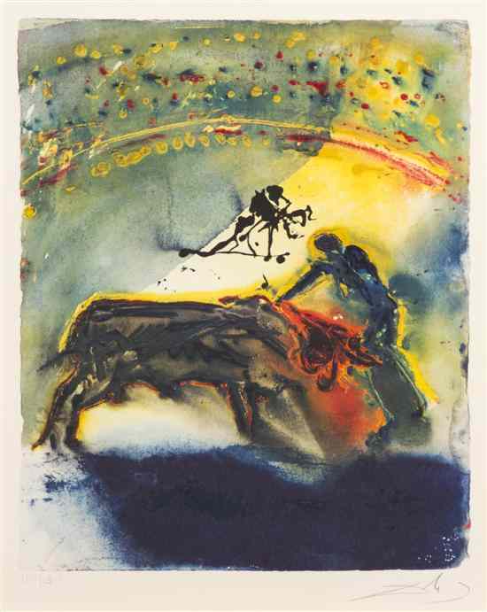 Appraisal: Salvador Dali Spanish - La tauromachie color lithograph edition signed