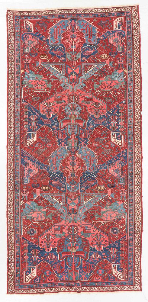 Appraisal: Antique Dragon Sumak Rug Caucasus ' '' x ' ''