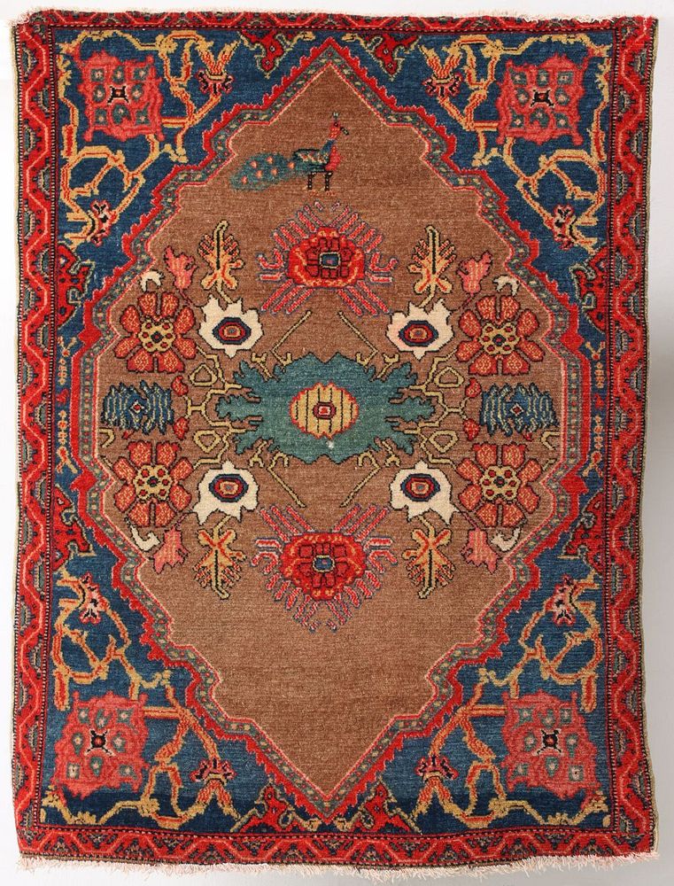 Appraisal: A RARE AND DESIRABLE ANTIQUE PERSIAN SENNEH MAT The drawing