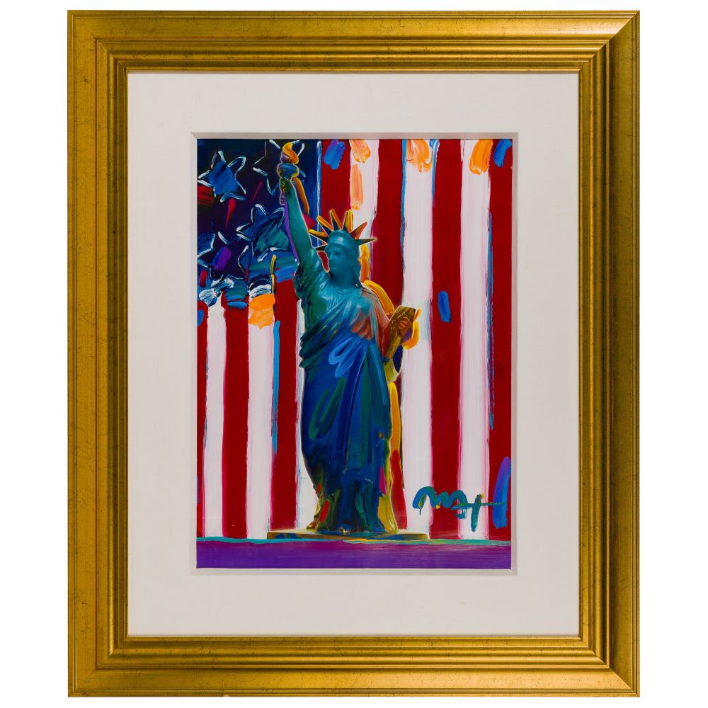 Appraisal: PETER MAX GERMAN AMERICAN B UNITED WE STAND MIXED MEDIAUndated