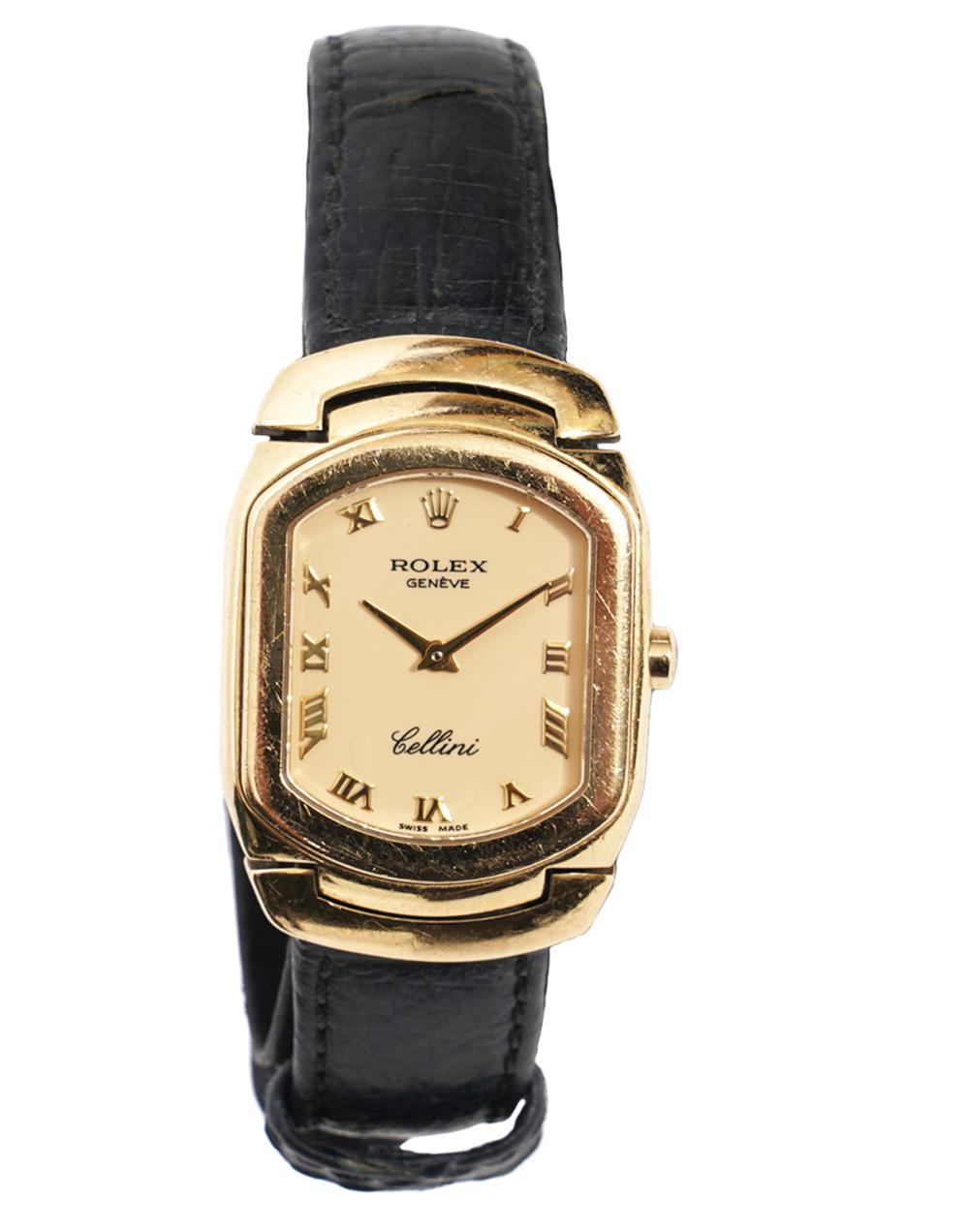 Appraisal: ROLEX CELLINI CELLISSIMA QUARTZ K YG WATCHRolex Cellini Cellissima K