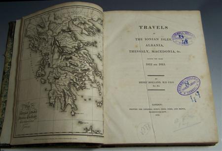 Appraisal: Holland Henry Travels in the Ionian Isles Albania Thessaly Macedonia