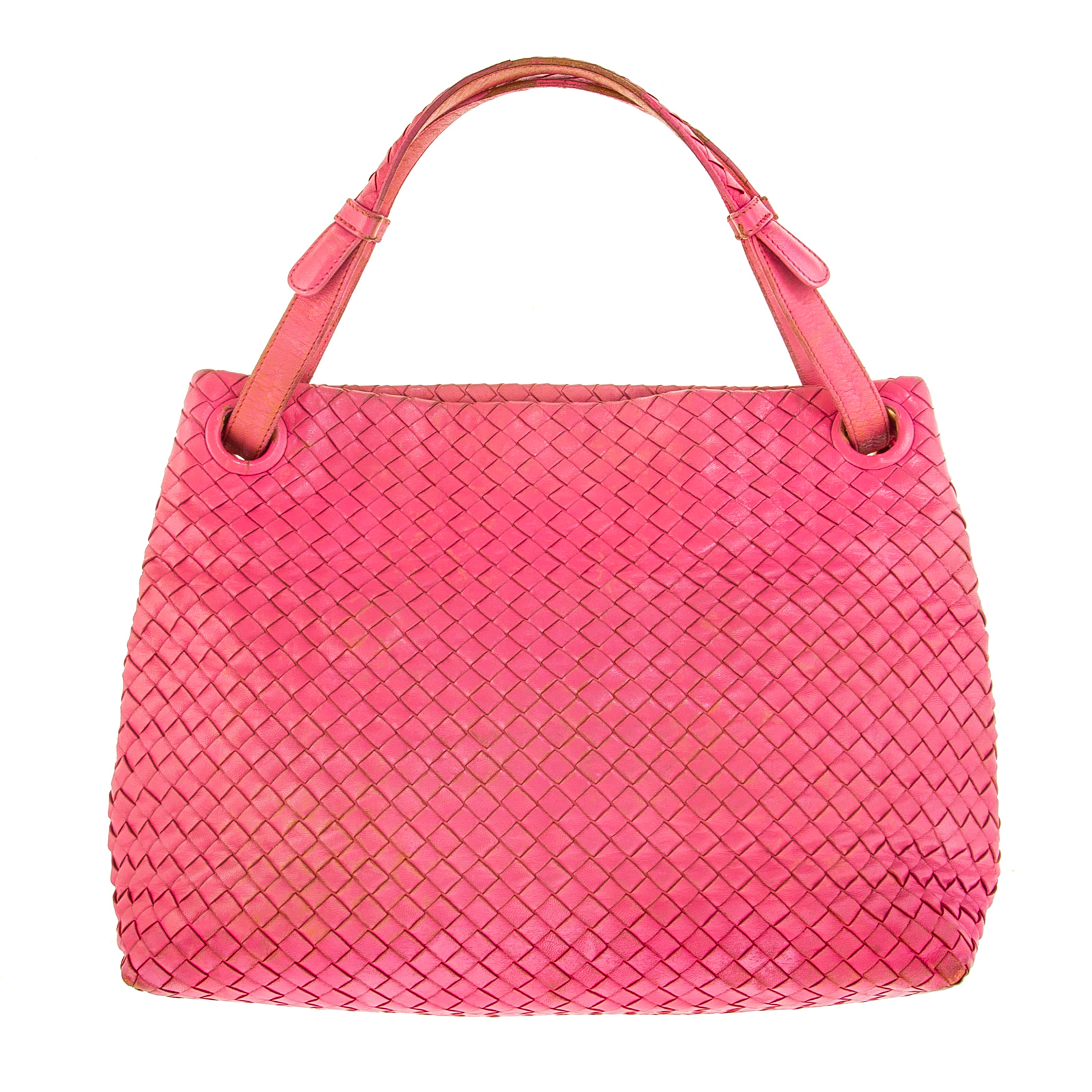 Appraisal: A BOTTEGA VENETA MEDIUM GARDA TOTE A pink Intrecciato Leather