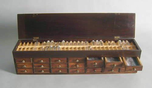 Appraisal: Clockmaker's chest with parts h w