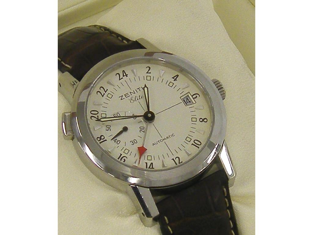 Appraisal: Zenith Elite Port Royal V automatic stainless steel gentleman's wristwatch