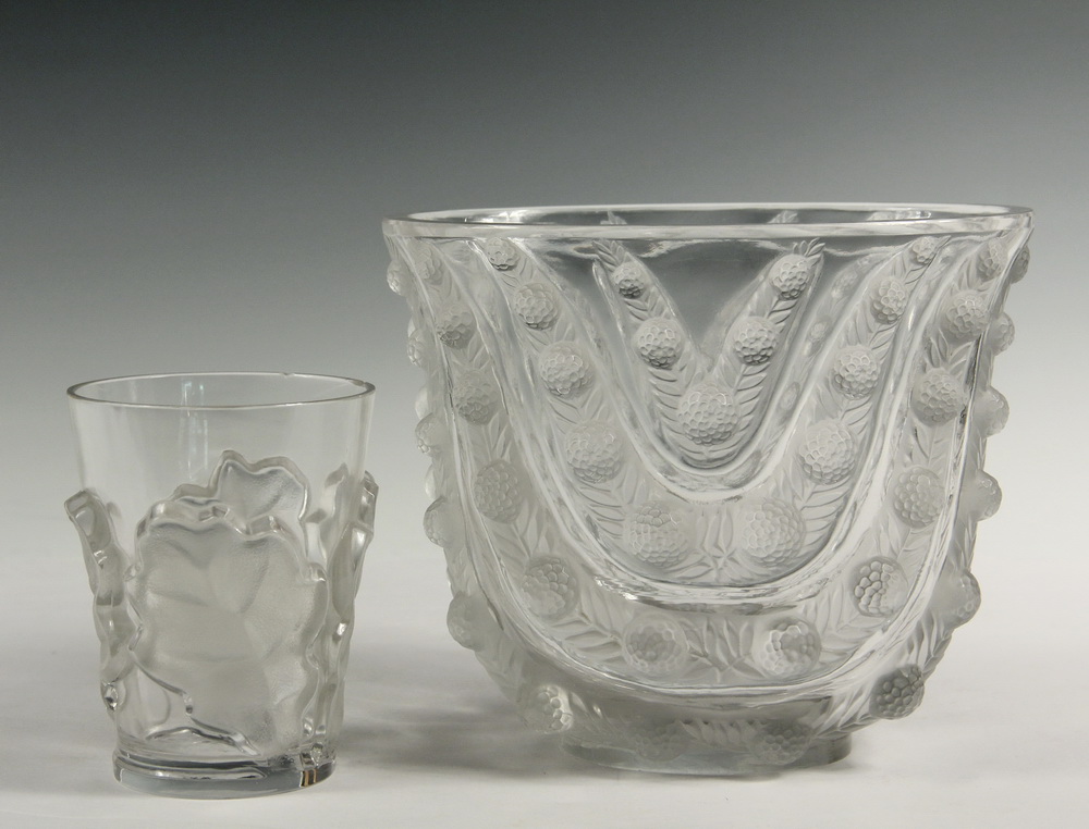 Appraisal: PCS FRENCH LALIQUE ART GLASS - A Rene Lalique 'Vichy