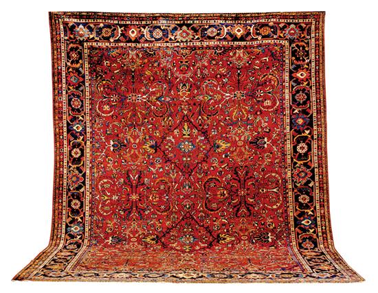 Appraisal: Antique Persian Sultanabad carpet circa ' x ' Condition to