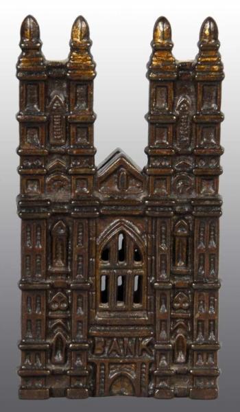 Appraisal: Cast Iron Cathedral Still Bank Condition Excellent Size T