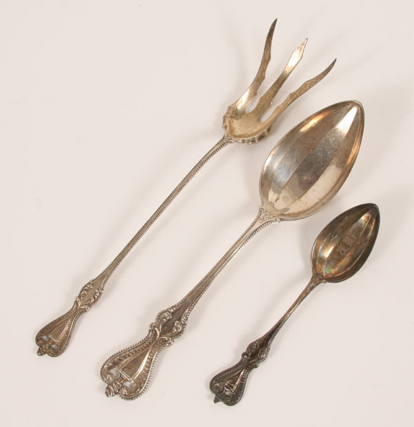 Appraisal: Lot of pieces Towle Old Colonial sterling Serving spoon fork