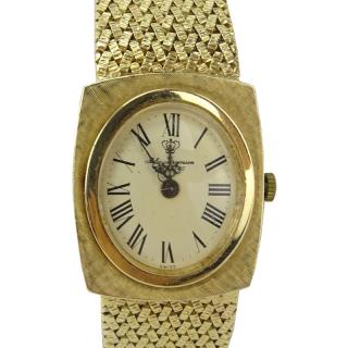 Appraisal: Man's Vintage Jules Jurgensen Karat Yellow Gold Bracelet Watch with