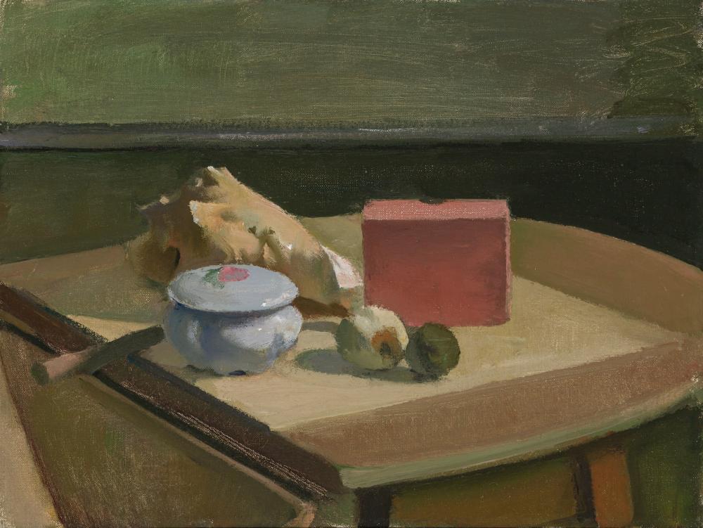 Appraisal: LENNART ANDERSON American - Still Life with Shell and Red