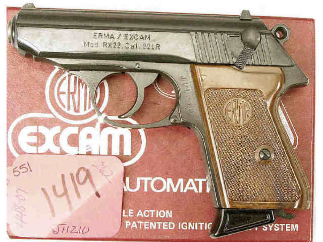 Appraisal: Erma RX cal sn J Pistol on Walther PPK frame