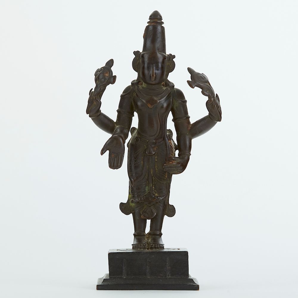 Appraisal: Indian Bronze Vishnu Late th C Late th c Indian